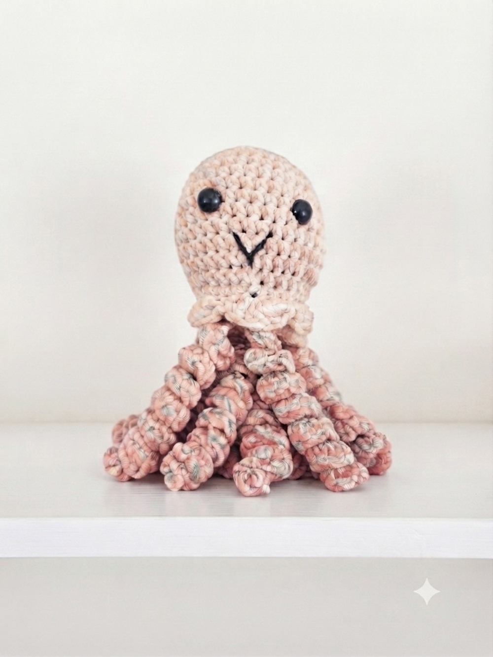 Handmade Crocheted Octopus Plush  (0177)